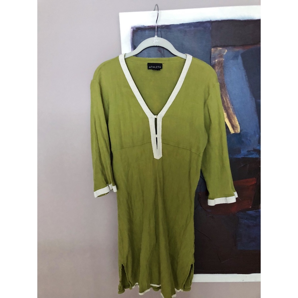 green beach cover up